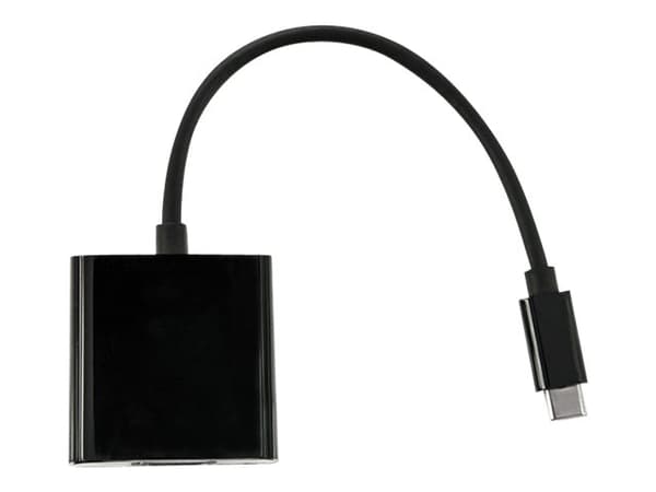 Qoltec - Videokort - 24 pin USB-C hane till HDMI hona - 23 cm - svart - stöd för 4K