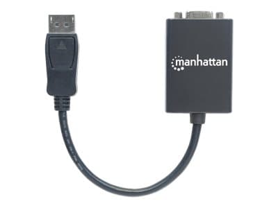 Manhattan 151962, 0,15 m, DisplayPort, VGA (D-Sub), Hankjønn, Hunkjønn, Rett