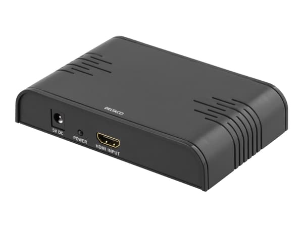 Deltaco HDMI-SCART2, HDMI-tyyppi A (vakio), SCART (21-pin), Naaras, Naaras, 1920 x 1080 pikseliä, 480p,1080p