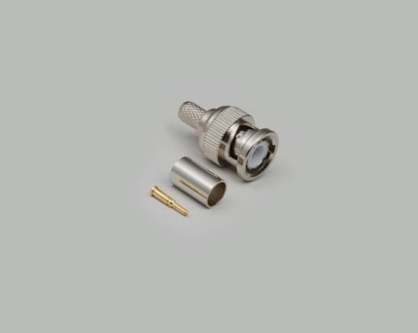 BKL Electronic 0401250, Hunstik/Hunstik, 50 ohm (O), Sølv, 0,015 g