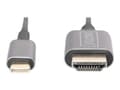Miniatyrbild 3 av 5: DIGITUS - Adapterkabel - 24 pin USB-C hane till HDMI hane - 1.8 m - svart - stöd för 4K, stöder 21:9-filmförhållande