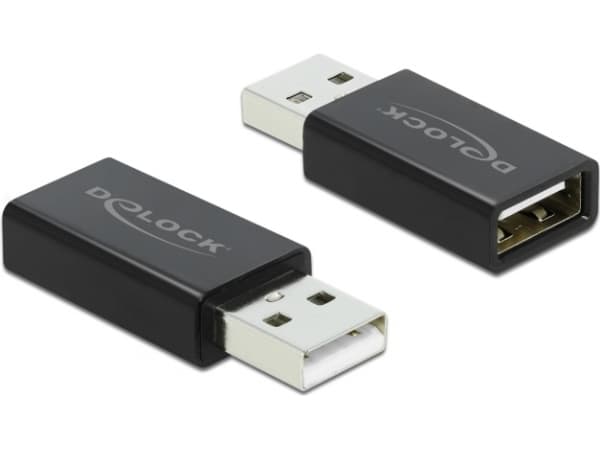 Delock - USB data blocker - svart