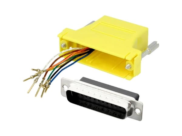 encitech DA25-PMJ8-K-Y-RC D-SUB-sovitin D-SUB-liitin 25-nastainen - RJ45-liittimet 8p8c 1 kpl
