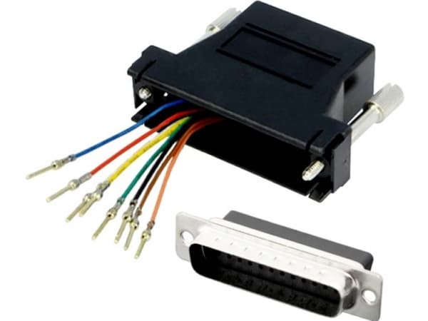 encitech DA25-PMJ6-K-RC D-SUB-adapter D-SUB-stik 25-pol. - RJ12-tilslutninger 6p6c 1 stk