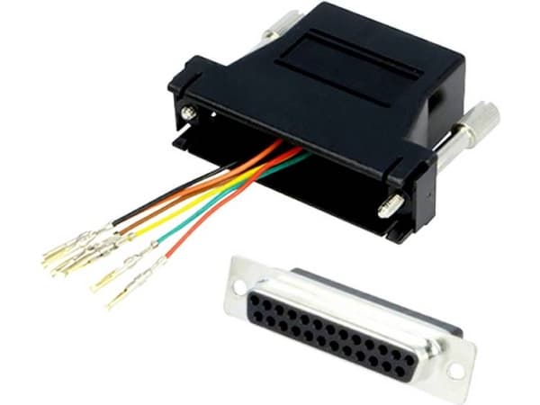 encitech DA09-SMJ6-K-RC D-SUB-adapter D-SUB-bøsning 9-pol. - RJ12-tilslutninger 6p6c 1 stk