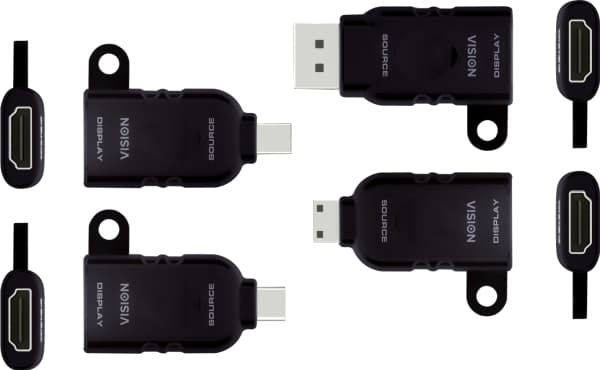 VISION Professional - Kabelsett for video / lyd / data - svart