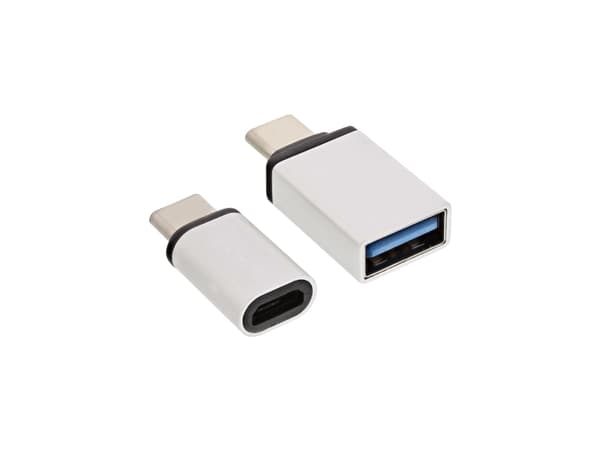 InLine 35809, USB 3.1 C, Micro-USB + USB3.0 A, Aluminium