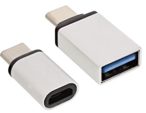 InLine 35809, USB 3.1 C, Micro-USB + USB3.0 A, Aluminium