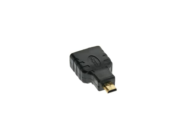 InLine 17690D, HDMI A female, HDMI D, Sort