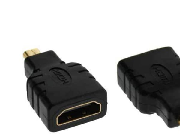 InLine 17690D, HDMI A female, HDMI D, Sort