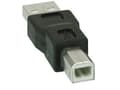 Miniatyrbild 1 av 3: InLine 33443A, USB 2.0 A hane, USB 2.0 B, Sortera