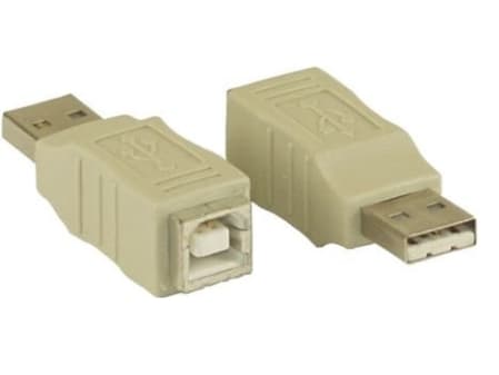InLine 33443, USB 2.0 A hann, USB 2.0-B F, beige