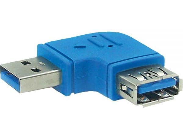 InLine 4043718158034, USB 3.0 A, USB 3.0 A, Blå