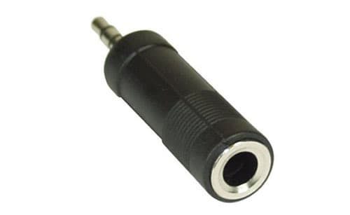 InLine 99303, 3.5mm jack male, 6.3mm F, Svart