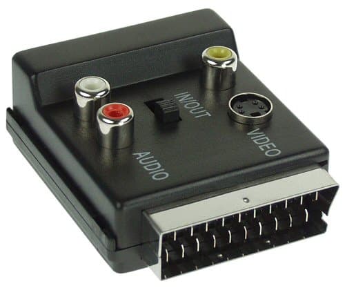 InLine 89959, SCART (21-pin), 3 x RCA + S-Video, Hankjønn, Hunkjønn, Sort