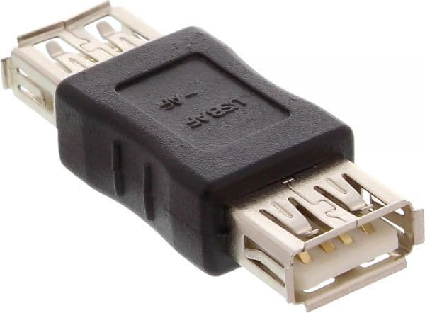 InLine 33300, USB 2.0 A female, USB A, Beige