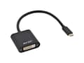 Miniatyrbild 2 av 4: InLine 64103B, 0,2 m, USB Type-C, DVI-D, Hankoppling, Honkoppling, Guld