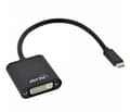 Miniatyrbild 1 av 4: InLine 64103B, 0,2 m, USB Type-C, DVI-D, Hankoppling, Honkoppling, Guld