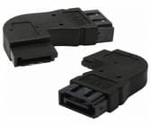 InLine 27700D, SATA female, SATA 7pin, Svart