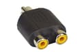 Miniatyrbilde 1 av 2: InLine 99310, Cinch female, 2xRCA, Sort