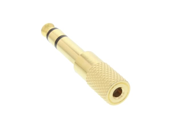 InLine 99305P, 3.5mm jack female, 3.5mm, Sort, Gull