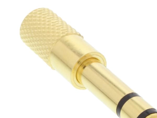 InLine 99305P, 3.5mm jack female, 3.5mm, Sort, Gull