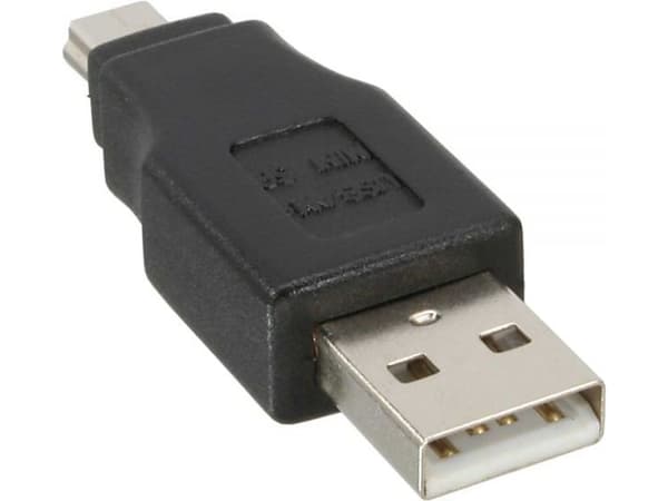 InLine 33441C, USB 2.0 A hane, 5-p USB 2.0, Sort