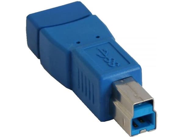 InLine 4043718150366, USB 3.0 Type A, USB 3.0 Type B, Blå
