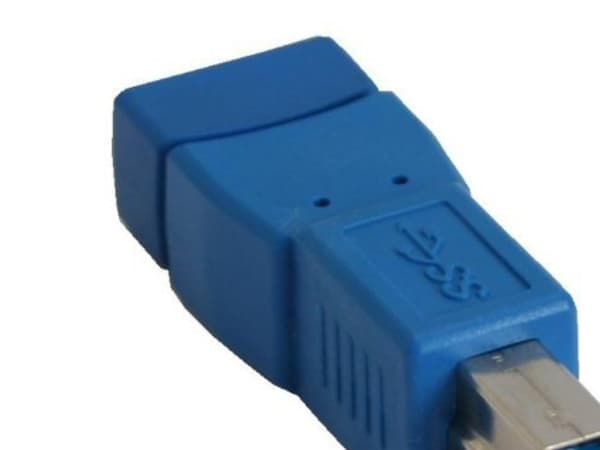 InLine 4043718150366, USB 3.0 Type A, USB 3.0 Type B, Blå