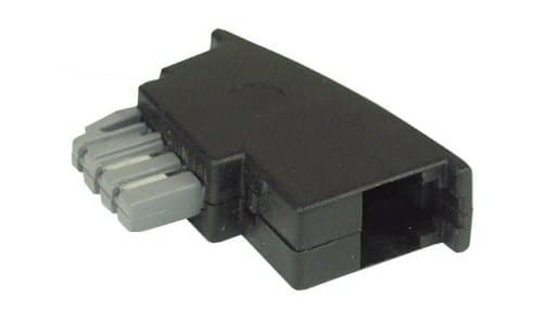 På linje? TAE-F adapter, TAE-F plugg til RJ11-kontakt, for Siemens, Telekom og Hagenuk etc. (69948B)