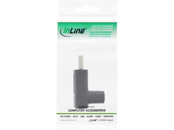 InLine 35807, USB Typ C, USB Typ C, Sort