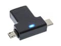 Miniatyrbild 1 av 5: InLine 35804, USB type C male / micro USB male, USB Type C, Micro-USB, Svart