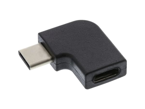 InLine 35803, USB type C male, USB-C, Svart