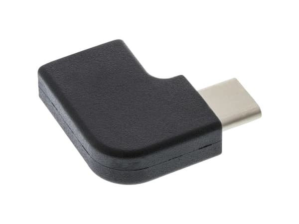 InLine 35803, USB type C male, USB-C, Svart