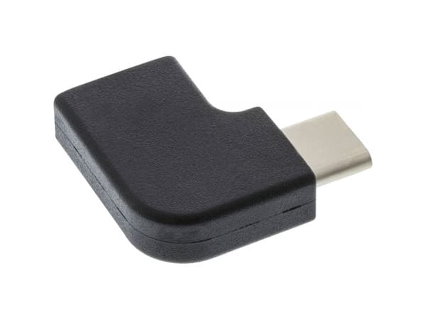 InLine 35803, USB type C male, USB-C, Sort