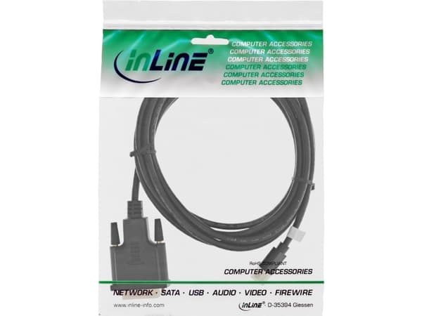 InLine 17224, 1,5 m, Mini DisplayPort, DVI-D, Hankjønn, Hankjønn, Gull
