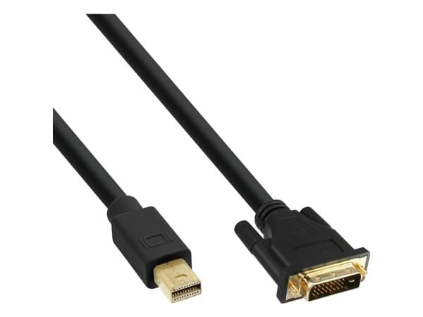 InLine 17224, 1,5 m, Mini DisplayPort, DVI-D, Hankjønn, Hankjønn, Gull