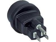 InLine 16705, NEMA 1-15 3pin male (USA/Canada), F, Sort