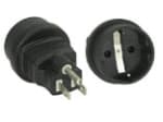 InLine 16705, NEMA 1-15 3pin male (USA/Canada), F, Musta