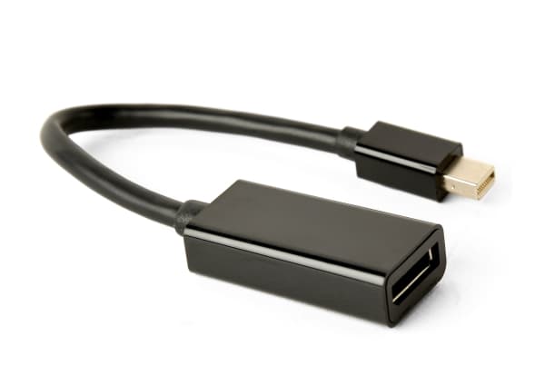 Cablexpert - DisplayPort-adapter - Mini DisplayPort (hane) till DisplayPort (hona) - DisplayPort 1.2 - 15 cm - stöd för 4K - svart