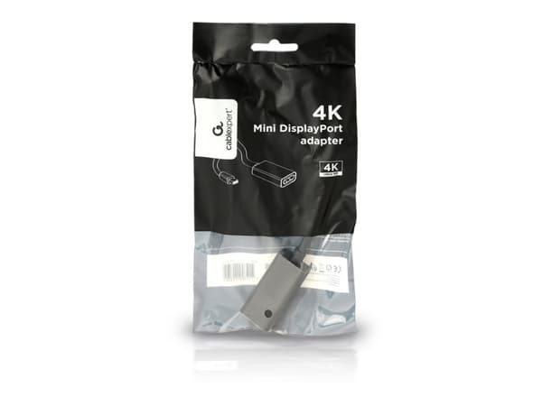 Cablexpert - DisplayPort-adapter - Mini DisplayPort (hane) till DisplayPort (hona) - DisplayPort 1.2 - 15 cm - stöd för 4K - svart