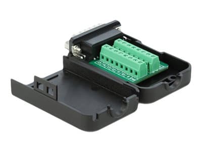 Delock - Seriell adapter - 15 pin D-Sub (DB-15) (hane) till 16 pin terminal block - väggfristående skruvar