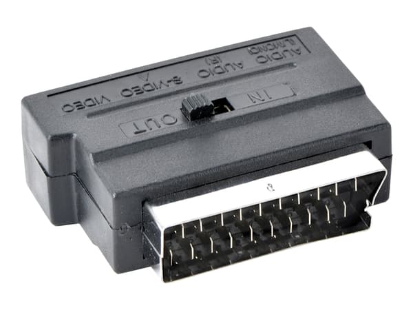 Gembird CCV-4415 - Video/audio-adapter - SCART hann til 4-pins mini-DIN, RCA x 3 hunn