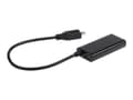 Miniatyrbild 1 av 5: Cablexpert A-MHL-002 - Adapter för video / ljud - HDMI, Mikro-USB typ B (endast ström) hona till mikro-USB typ B hane - 16 cm
