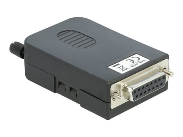 Delock - VGA-adapter - 15 pin D-Sub (DB-15) (hunn) til 16 pin terminal block - tommelskruer