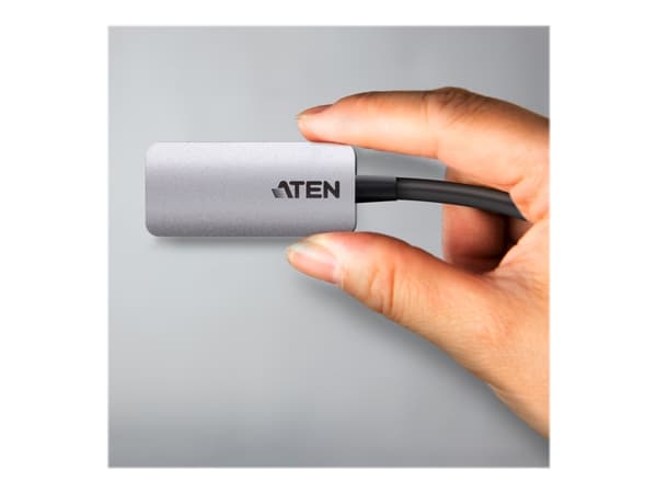 ATEN UC3008A1 - Adapter för video / ljud - 24 pin USB-C (hane) till HDMI (hona) - USB 3.2 Gen 1 / Thunderbolt 3 / DisplayPort (Alt Mode) - 15.4 cm -