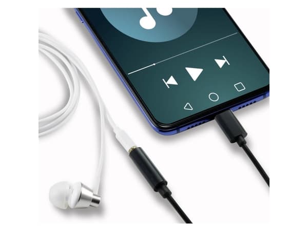 Renkforce RF-4495284, 3.5mm, Hunkjønn, USB, Hankjønn, 0,15 m, Svart