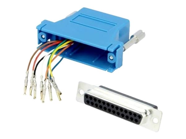 encitech DA25-SMJ8-K-B-RC D-SUB-adapter D-SUB-bøsning 25-pol. - RJ45-tilslutninger 8p8c 1 stk