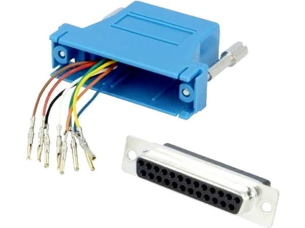 encitech DA25-SMJ8-K-B-RC D-SUB-adapter D-SUB-bøsning 25-pol. - RJ45-tilslutninger 8p8c 1 stk