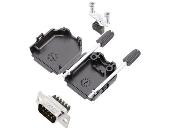 Amphenol L17DPPK25-BK+L717DB25PST D-SUB stiftliste-sæt 180 ° Poltal: 25 Skruer 1 stk